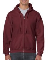 HEAVY BLEND™ ADULT FULL ZIP Kapucnis felső SWEATSHIRT Maroon